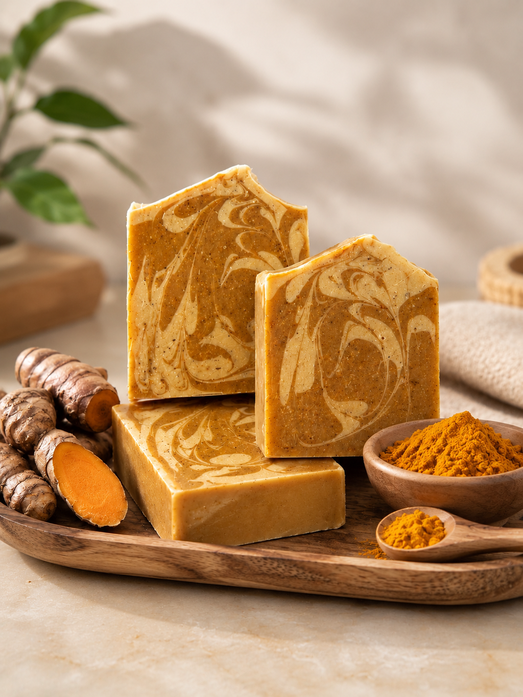 Himalayan Turmeric Kojic Acid Goat Milk Soap – Brightening & Moisturizing Bar